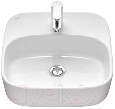 Тумба с умывальником Акватон Марбл Слэйт 60 / 1A2761K0MH4C0 (белый)