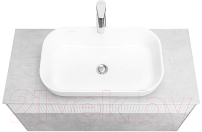 Тумба под умывальник Акватон Марбл Слэйт 100 / 1A276301MH4C0 (белый)