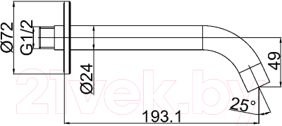Излив Maxonor Pure Life Pure Life PL71-7
