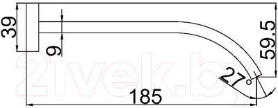 Излив Maxonor Pure Life PL74-16