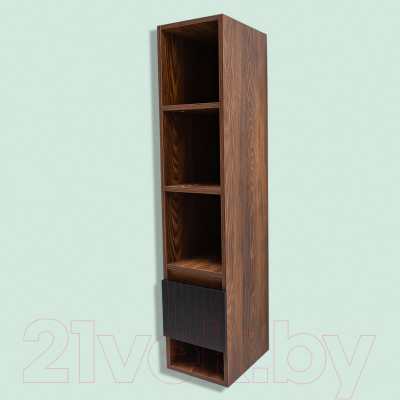 Шкаф-полупенал для ванной Акваль Нова / НОВА.02.23.07.N