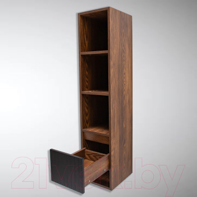 Шкаф-полупенал для ванной Акваль Нова / НОВА.02.23.07.N