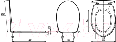 Сиденье для унитаза ИнкоЭр Элисса Н (белый)