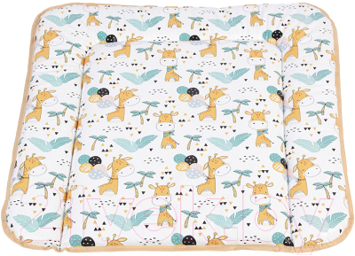 Пеленальный матрас Polini Kids Жирафик на комод 65x65 / 0002728