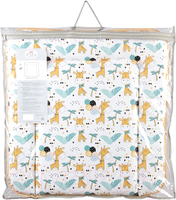 Пеленальный матрас Polini Kids Жирафик на комод 65x65 / 0002728