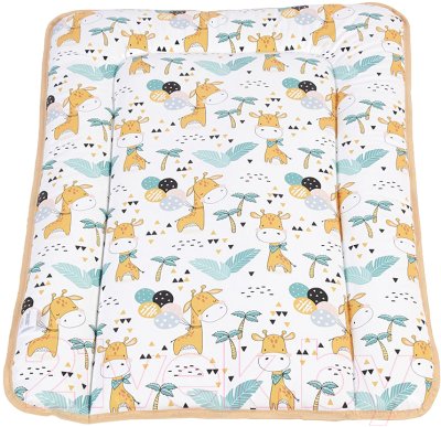 Пеленальный матрас Polini Kids Жирафик на комод 70x50 / 0002726