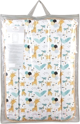 Пеленальный матрас Polini Kids Жирафик на комод 70x50 / 0002726