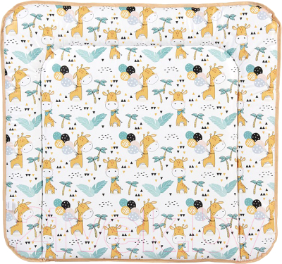 Пеленальный матрас Polini Kids Жирафик на комод 77x72 / 0002729 - фото