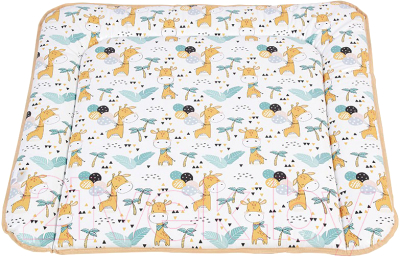 Пеленальный матрас Polini Kids Жирафик на комод 77x72 / 0002729