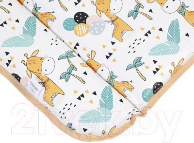 Пеленальный матрас Polini Kids Жирафик на комод 77x72 / 0002729