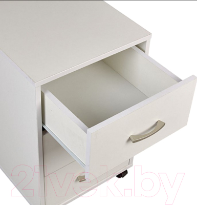 Тумба Polini Kids Mirum с ящиками на колесах 40x55 / 0002740.9 (белый)