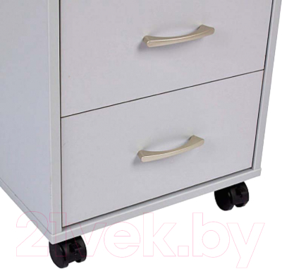 Тумба Polini Kids Mirum с ящиками на колесах 40x55 / 0002740.42 (серый)