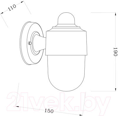 Бра уличное ESCADA 30008W/01