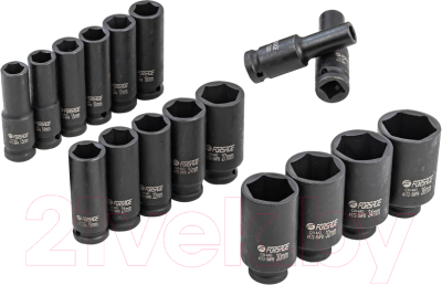 Набор головок слесарных Forsage F-4172-5MPB - фото