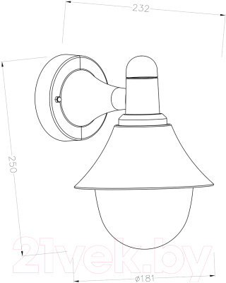 Бра уличное ESCADA 30009W/01