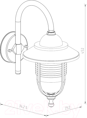 Бра уличное ESCADA 30010W/01