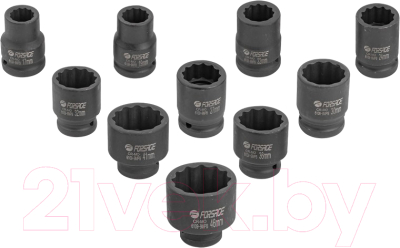 Набор головок слесарных Forsage F-6109-9MPB - фото