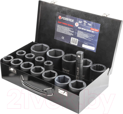 Набор головок слесарных Forsage F-6163-5MPB