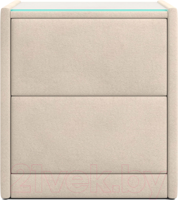 Прикроватная тумба Мебельград Аризона мягкая (мора бежевый)