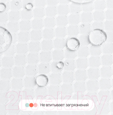 Шторка-занавеска для ванны Home One Waffle 200x200 / 417258