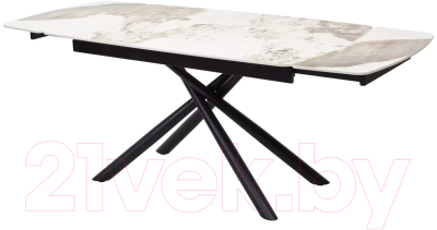 Обеденный стол M-City Rivoli 140 Gloss / 614M04289 (Luxury Pandora Solid Ceramic/Black)