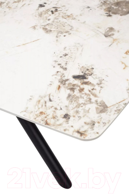 Обеденный стол M-City Rivoli 140 Gloss / 614M04289 (Luxury Pandora Solid Ceramic/Black)