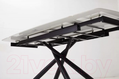 Обеденный стол M-City Rivoli 140 Gloss / 614M04289 (Luxury Pandora Solid Ceramic/Black)