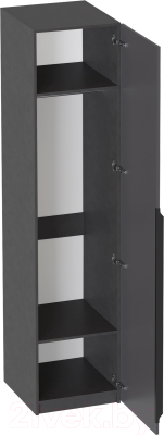 Шкаф-пенал Мебельград Нора 1 дверь (металл бруклин/графит)