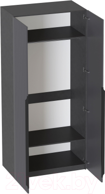 Шкаф Мебельград Нора 2-х дверный (металл бруклин/графит)