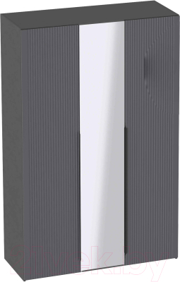 Шкаф Мебельград Нора 3 дв (металл бруклин/графит) - фото