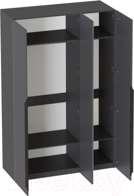 Шкаф Мебельград Нора 3 дв (металл бруклин/графит)