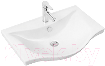 Тумба с умывальником Гамма Р25оФ8-У65 Альбатрос-10065 (белый)