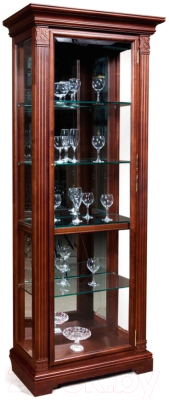 Шкаф с витриной Гомельдрев ГМ 5901 Береза (мокко) - фото