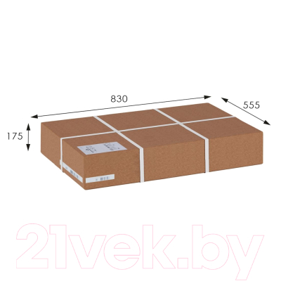 Тумба Мебелик Джульетта с распашными дверцами (молочный дуб)
