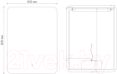 Зеркало Grossman Elegans-норма LED / 176080