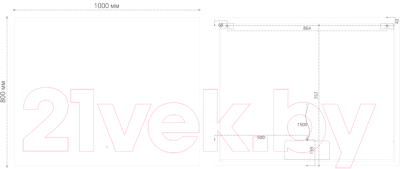 Зеркало Grossman Pragma-норма LED / 1810080