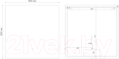 Зеркало Grossman Pragma-норма LED / 188080