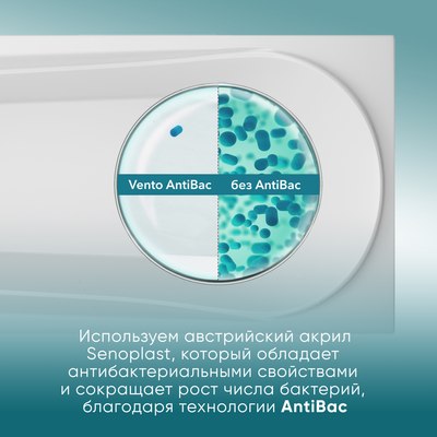 Ванна акриловая Ventospa Aqua 170x70 (с ножками и экраном)
