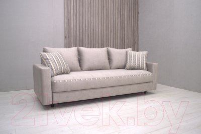 Диван Петрамебель Верона комфорт (велюр серо-бежевый лорд мист/микс 1)