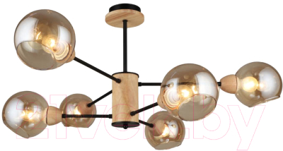 Потолочный светильник Mirastyle SX-N-9284/6 BK - фото
