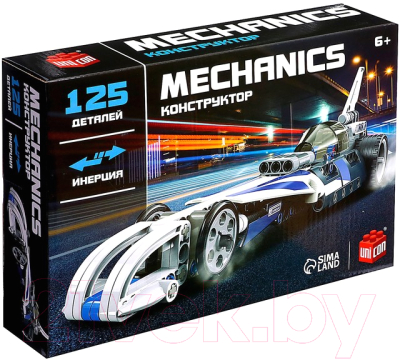 Конструктор инерционный Unicon Гоночный спорткар / 9321796 - фото