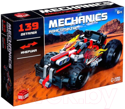 Конструктор инерционный Unicon Гончный джип / 9321802 - фото