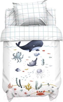 Комплект постельный для малышей Крошка Я Морские друзья / 6622383 - фото