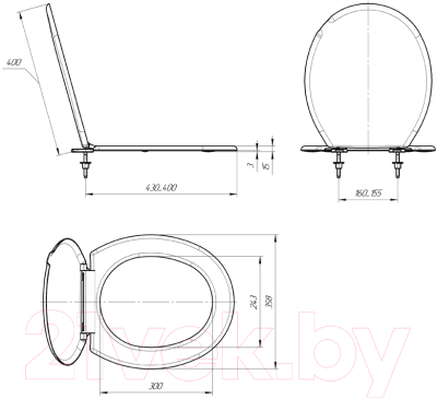 Сиденье для унитаза ИнкоЭр Стандарт Н
