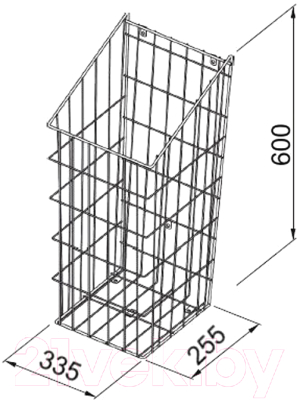 Корзина для белья Rejs 40см (белый)