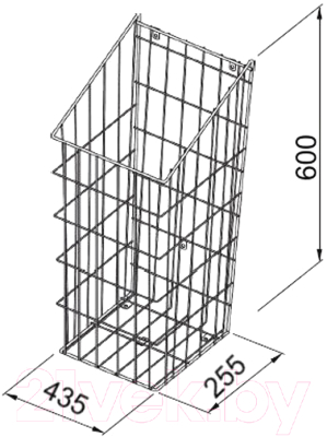 Корзина для белья Rejs 50см (белый)