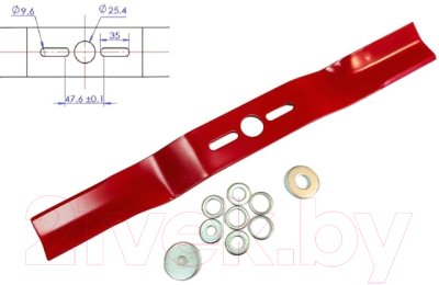 Нож для газонокосилки Riparts UBB-16-406