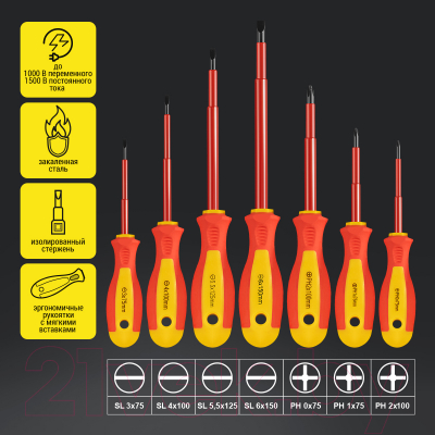 Набор отверток Kolner KSDS 7DE