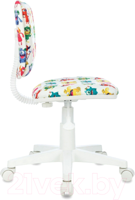 Кресло детское Бюрократ CH-W204NX (белый монстры/белый)