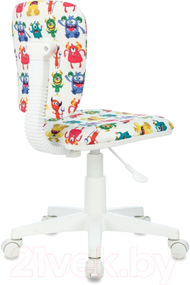 Кресло детское Бюрократ CH-W204NX (белый монстры/белый)